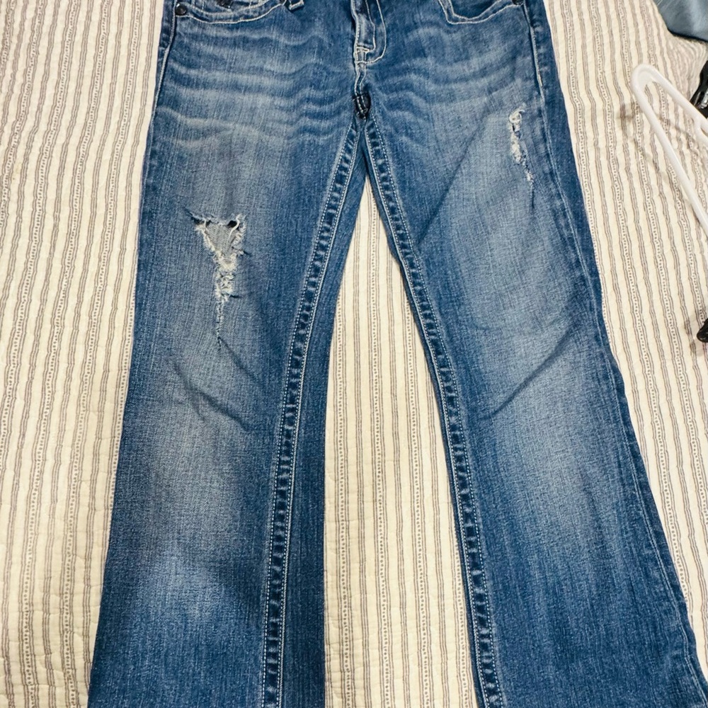 Trendy Blue Boyfriend Jeans